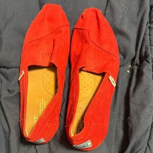 Red Tom’s Women's Slip-On Shoes